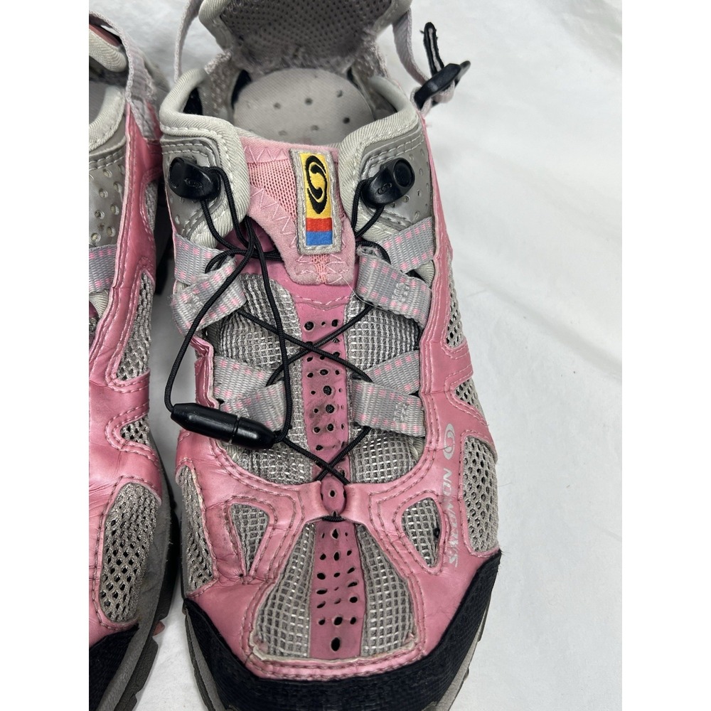 Salomon Women's Water Shoes Pink Mesh Quick-Lace US 8 Camping Hiking 643001 - Picture 3 of 10